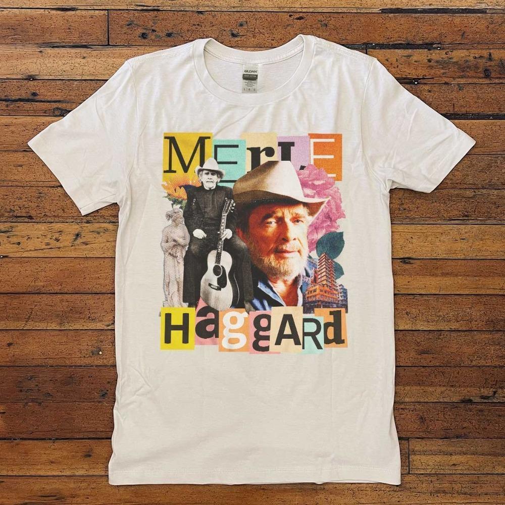 Merle Haggard Graphics Unisex T-shirt - Unisex White T-Shirt